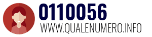 Numero di telefono 0110056 0110056