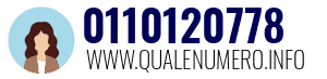 Numero di telefono 0110120778 0110120778