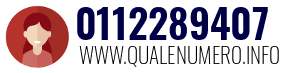 Numero di telefono 0112289407 0112289407