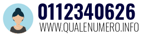 Numero di telefono 0112340626 0112340626
