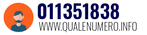Numero di telefono 011351838 011351838
