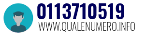 Numero di telefono 0113710519 0113710519