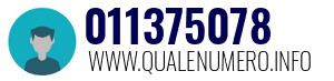Numero di telefono 011375078 011375078