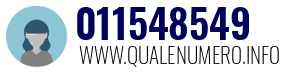 Numero di telefono 011548549 011548549