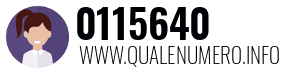 Numero di telefono 0115640 0115640