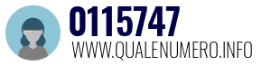 Numero di telefono 0115747 0115747