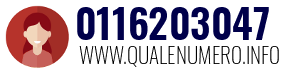 Numero di telefono 0116203047 0116203047