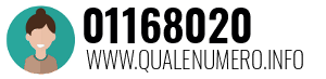 Numero di telefono 01168020 01168020