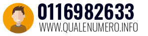 Numero di telefono 0116982633 0116982633