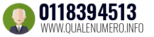 Numero di telefono 0118394513 0118394513