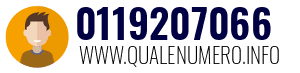 Numero di telefono 0119207066 0119207066