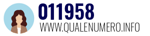 Numero di telefono 011958 011958