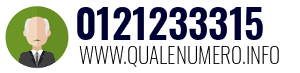 Numero di telefono 0121233315 0121233315
