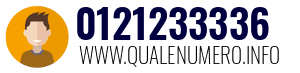 Numero di telefono 0121233336 0121233336