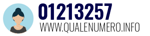 Numero di telefono 01213257 01213257