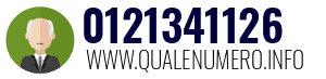 Numero di telefono 0121341126 0121341126