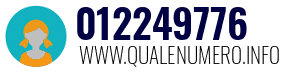Numero di telefono 012249776 012249776