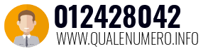 Numero di telefono 012428042 012428042