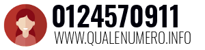 Numero di telefono 0124570911 0124570911