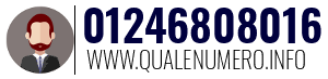 Numero di telefono 01246808016 01246808016
