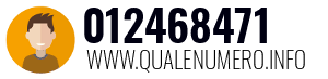 Numero di telefono 012468471 012468471