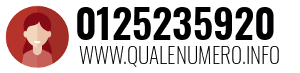 Numero di telefono 0125235920 0125235920