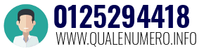 Numero di telefono 0125294418 0125294418