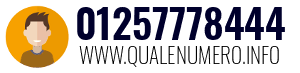 Numero di telefono 01257778444 01257778444