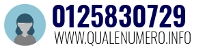 Numero di telefono 0125830729 0125830729