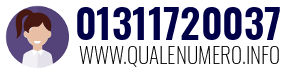 Numero di telefono 01311720037 01311720037