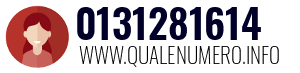 Numero di telefono 0131281614 0131281614