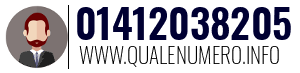 Numero di telefono 01412038205 01412038205