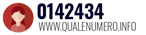 Numero di telefono 0142434 0142434