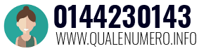 Numero di telefono 0144230143 0144230143