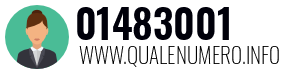 Numero di telefono 01483001 01483001