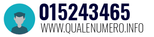 Numero di telefono 015243465 015243465