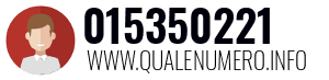 Numero di telefono 015350221 015350221