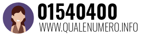 Numero di telefono 01540400 01540400