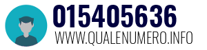 Numero di telefono 015405636 015405636