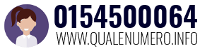 Numero di telefono 0154500064 0154500064
