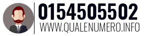 Numero di telefono 0154505502 0154505502
