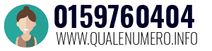 Numero di telefono 0159760404 0159760404