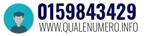 Numero di telefono 0159843429 0159843429