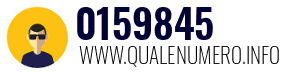 Numero di telefono 0159845 0159845