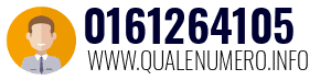 Numero di telefono 0161264105 0161264105