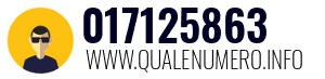 Numero di telefono 017125863 017125863