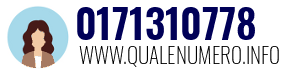 Numero di telefono 0171310778 0171310778