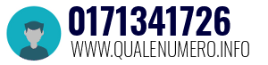 Numero di telefono 0171341726 0171341726