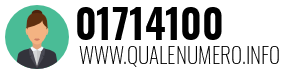Numero di telefono 01714100 01714100