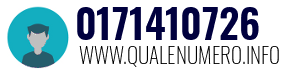 Numero di telefono 0171410726 0171410726